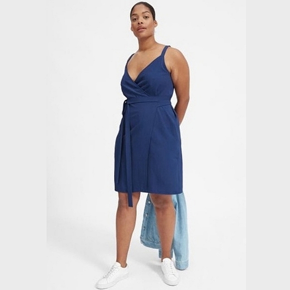 Everlane The Japanese Goweave Tank Mini Wrap Dress, Size 00